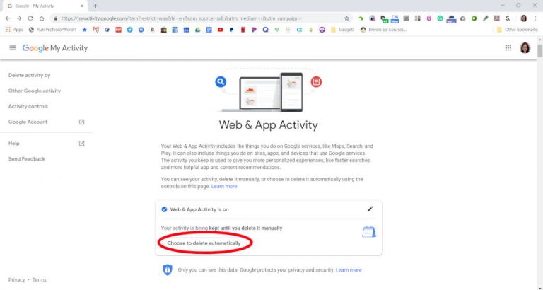 How to automatically delete Google's Web & App Activity data - The ...