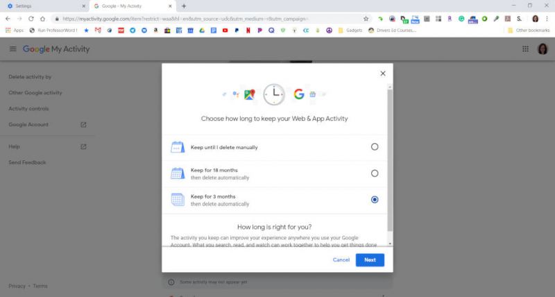 delete google webapp activity 16