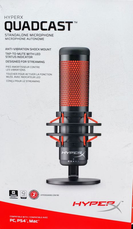 HyperX QuadCast mic review - the best mic for livestreaming