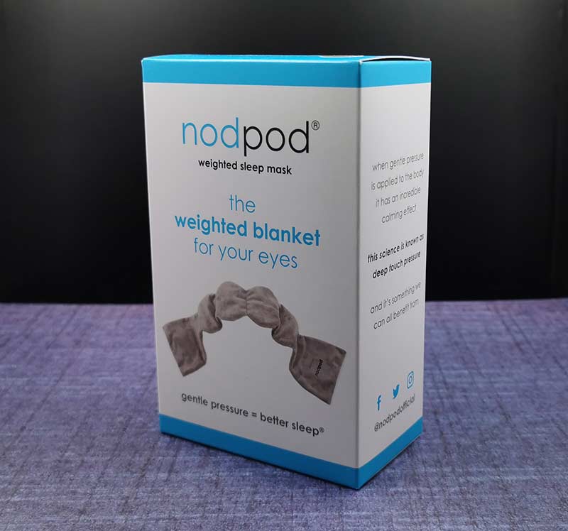 Nodpod weighted sleep mask review The Gadgeteer