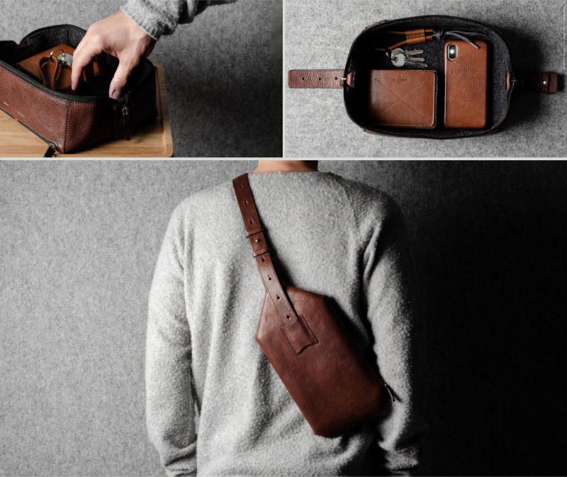 Leather Sling Pack