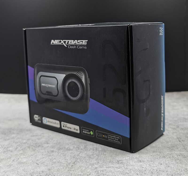 NEXTBASE 522GW Dash Cam 1440P/30fps Quad HD with Wi-Fi Bluetooth 10Hz GPS-  Built-in Alexa- Night Vision- Parking Mode- 280/360 Degree Dual 6 Lane Wide