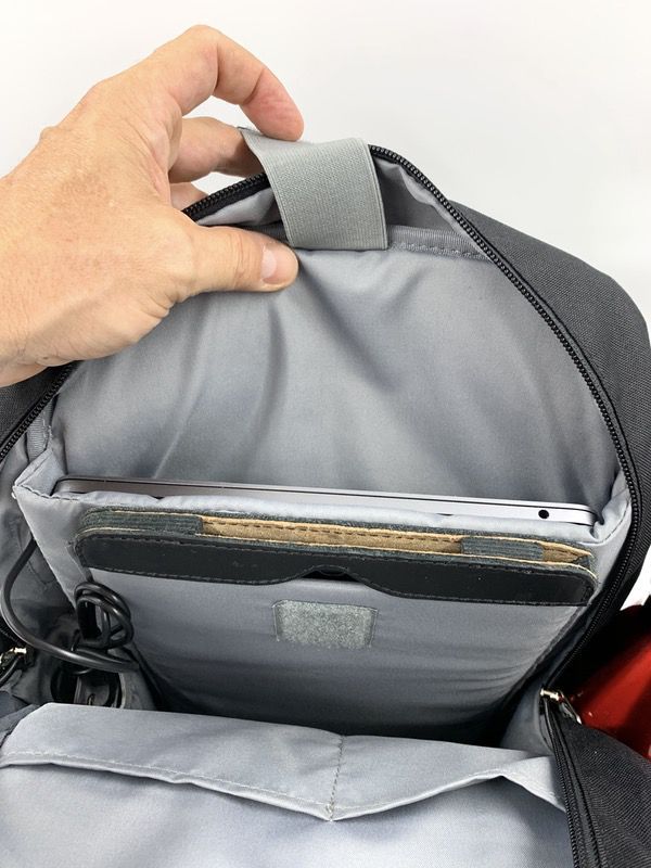 Laptop sleeve shop in backpack