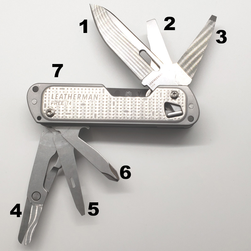 Leatherman FREE T4 Colors Multi-tools at Swiss Knife Shop