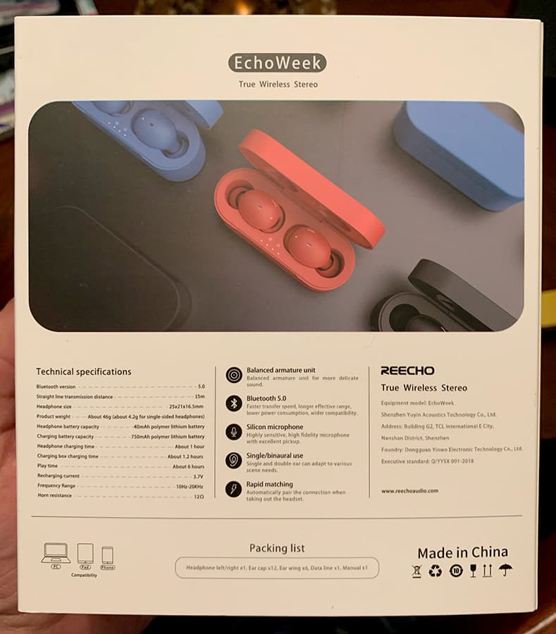 reecho echoweek wireless earphones 010