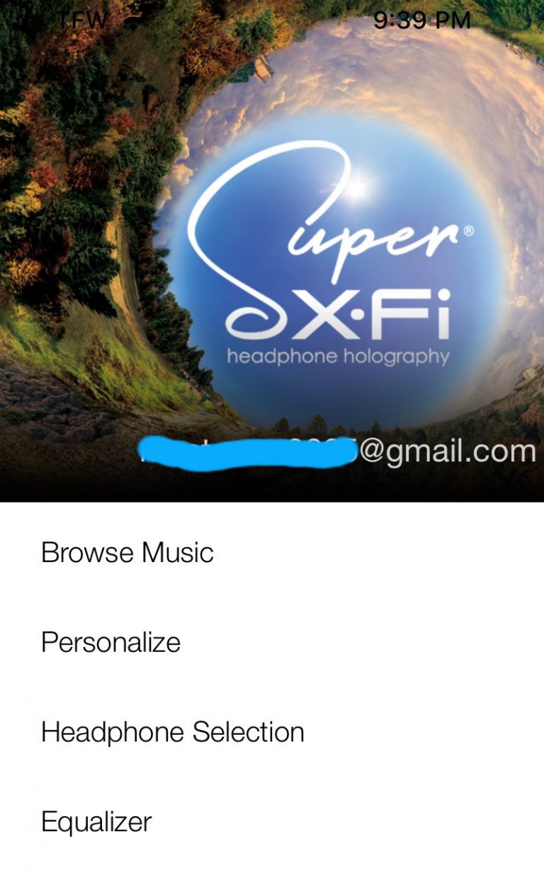 Super X-FI APP 介面