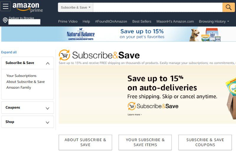 Amazon SubscribeAndSave 3