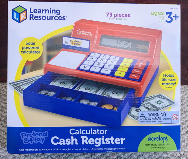 Calculator Cash Register Gift For Kids Fun Learning Resources Pretend Play 