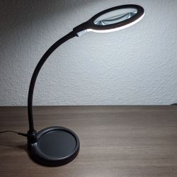 Brightech LightView Flex LED Magnifier Lamp with Clamp and Base for Desk (5 Diopter) review