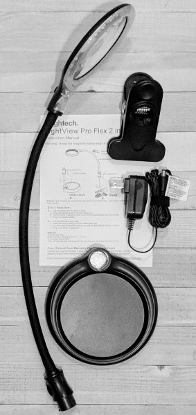 Brightech LightView Pro LED Magnifying Lamp - Black