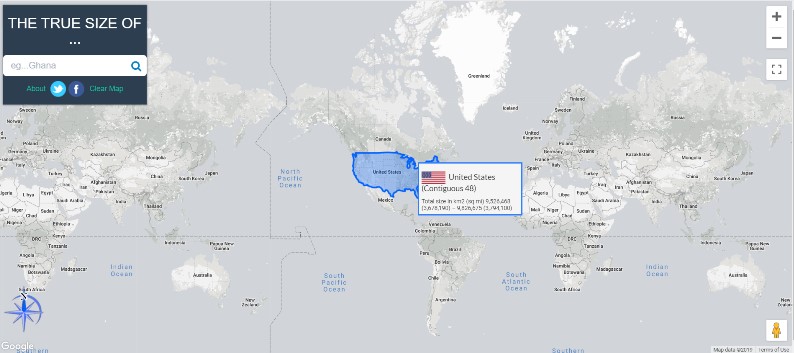 Eye-Opening “True Size Map” Shows the Real Size of Countries on a