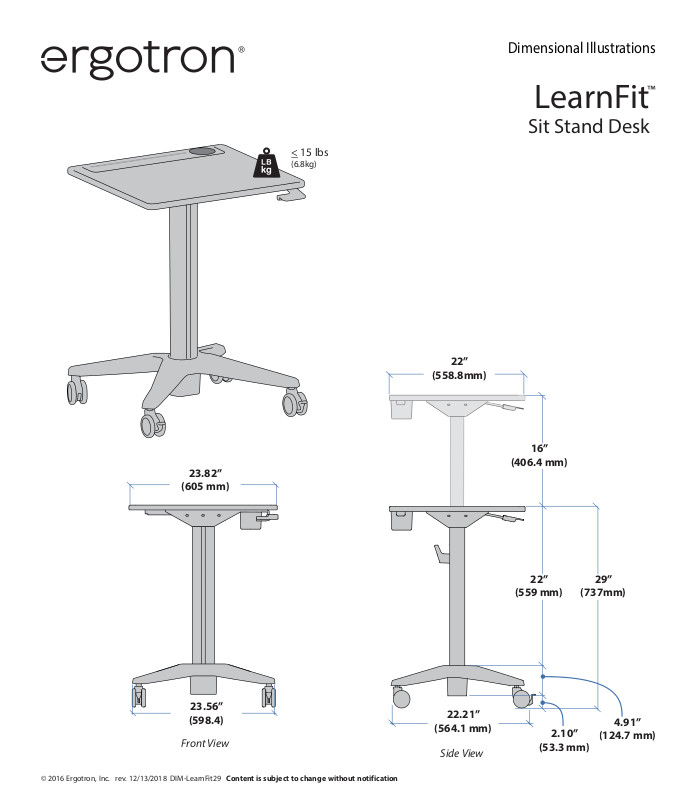Ergotron LearnFit 14
