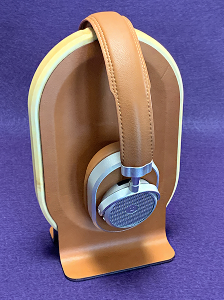 Wooden Stand for Two Headsets