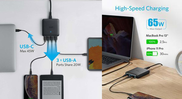 Anker PowerPort Atom III Slim  4 Ports - Desktop Charger… - Moment