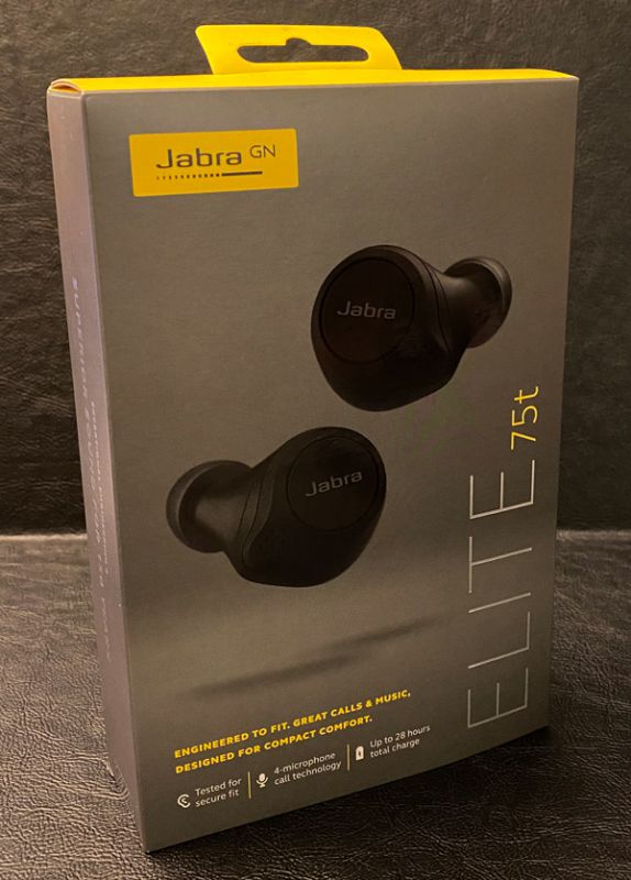 Jabra Elite 75t ブラック 新品 未開封 完全ワイヤレスイヤホンの+