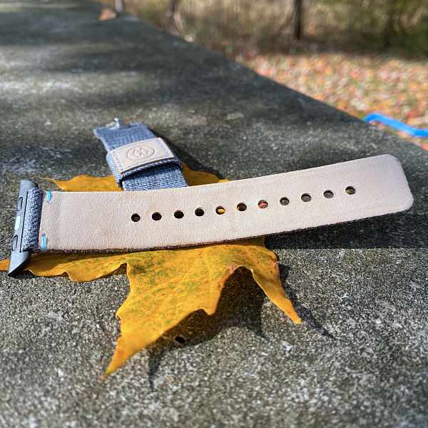 Monowear Urban Canvas and Cocktail Leather Apple Watch bands