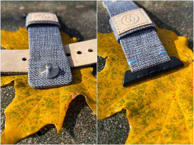 Monowear Urban Canvas and Cocktail Leather Apple Watch bands