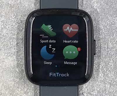 FitTrack Atria Fitness Watch - Sport Workout Smart Watch - Fit Watch for  Women, Men, Kids - Track Heart Rate, Sleep, Breathing, Weight : :  Electronics