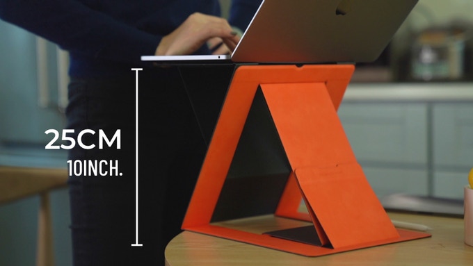 Moft Z Is A 4 Position Standing Desk In The Size Of A Magazine