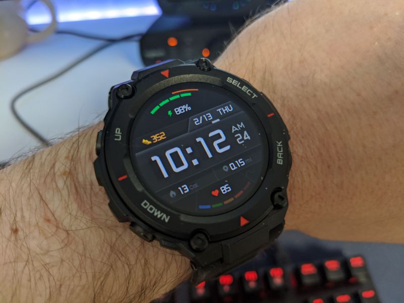 Amazfit t best sale rex screen