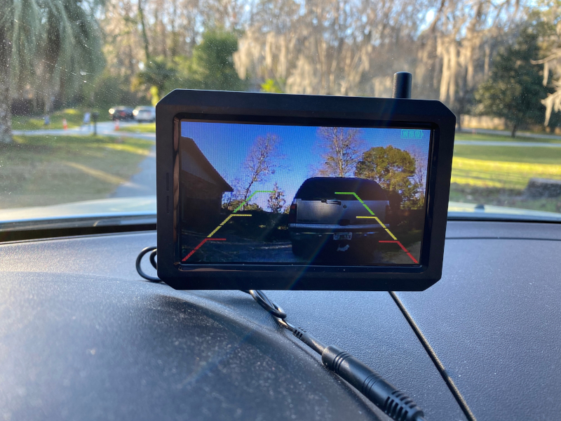 auto vox solar backup camera