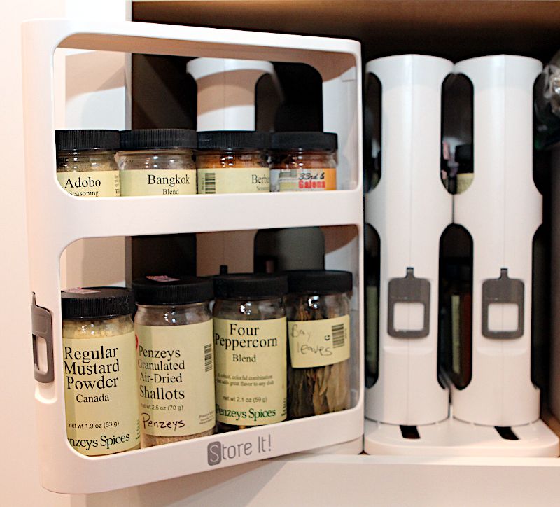 The Cabinet Caddy which is your ultimate modular rotating spice