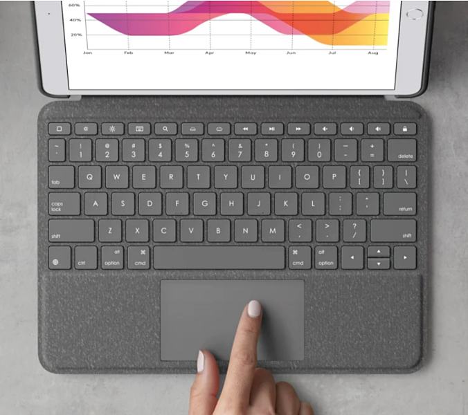 Logitech's new keyboard case brings a trackpad to the iPad ...