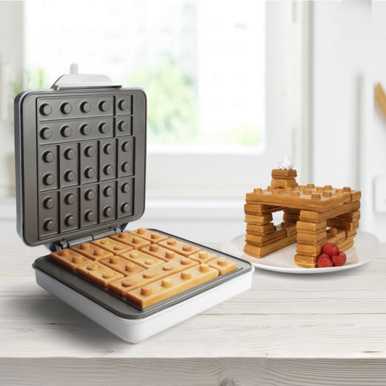 Play with your food with a building brick waffle maker The Gadgeteer