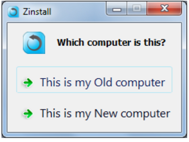 zinstall winwin new to old