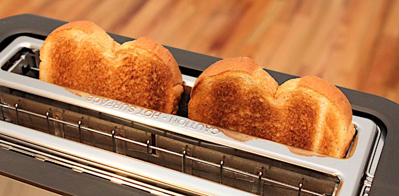 Ikich 4 Slice Long Slot Stainless Steel Toaster