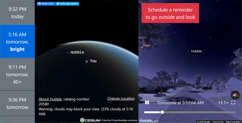 Satellites Visible From My Location This Website Will Help You Spot Satellites In The Night Sky - The Gadgeteer