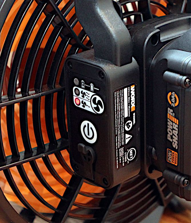 Worx Power Share Nitro 20V Cordless 9 Cordless Work Fan and Battery -  20599345