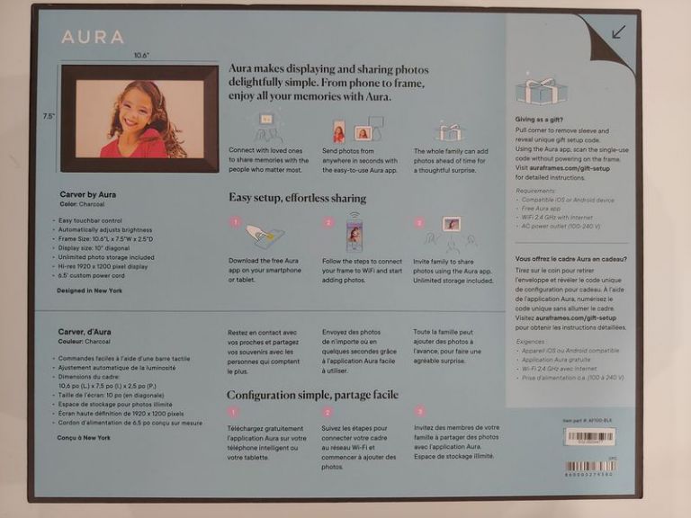 Aura Carver smart digital picture frame review The Gadgeteer