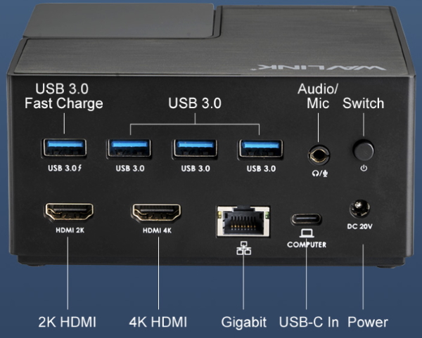 Wavlink USB C Dock 3