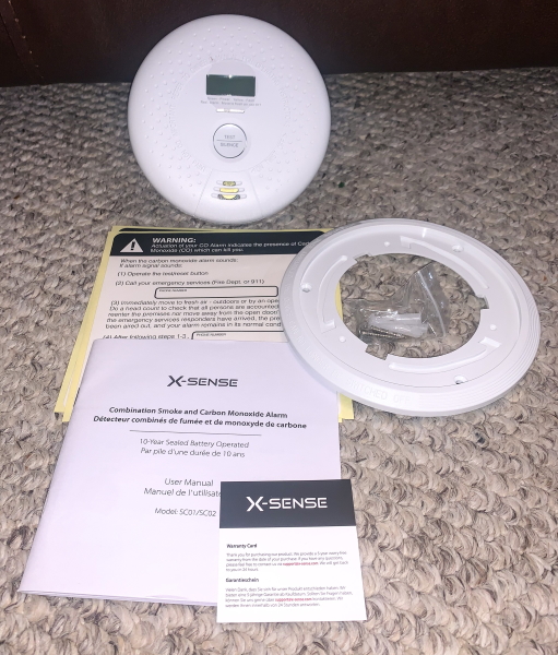 X Sense Sc01 10 Year Battery Smoke And Carbon Monoxide Detector With Display And Alarm Review The Gadgeteer