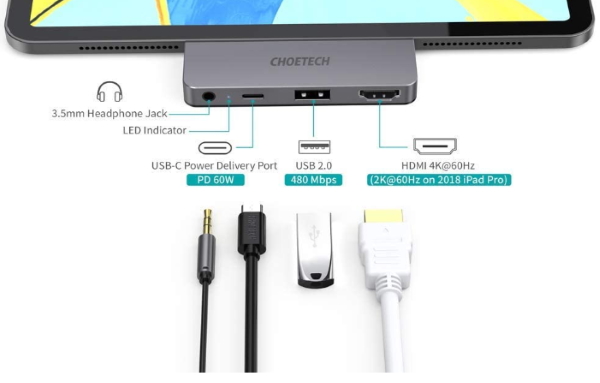 Choetech 4 in 1 hub 1