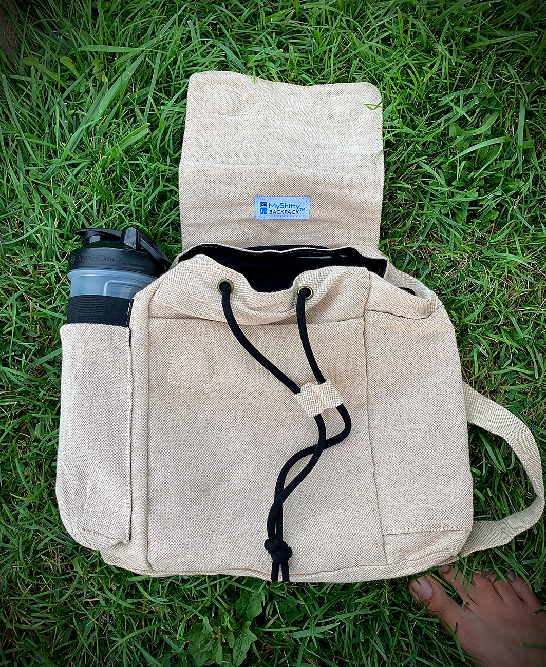 MyShittyBackpack GoApe Multi Pocket Cotton Hemp Backpack 02