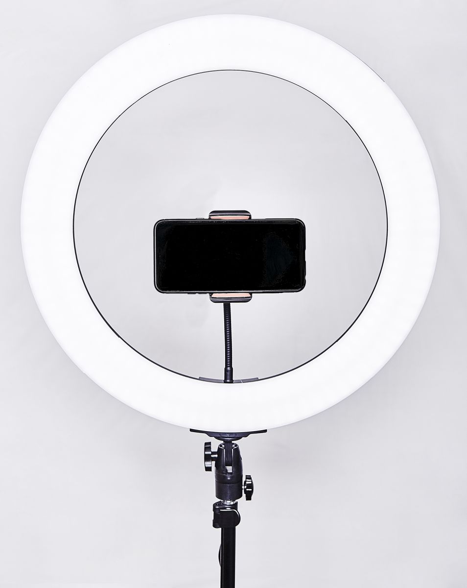 Lighted Phone Holder - Selfie Ring with Flexible Stand and Secure Clamp  Mount - Walmart.com