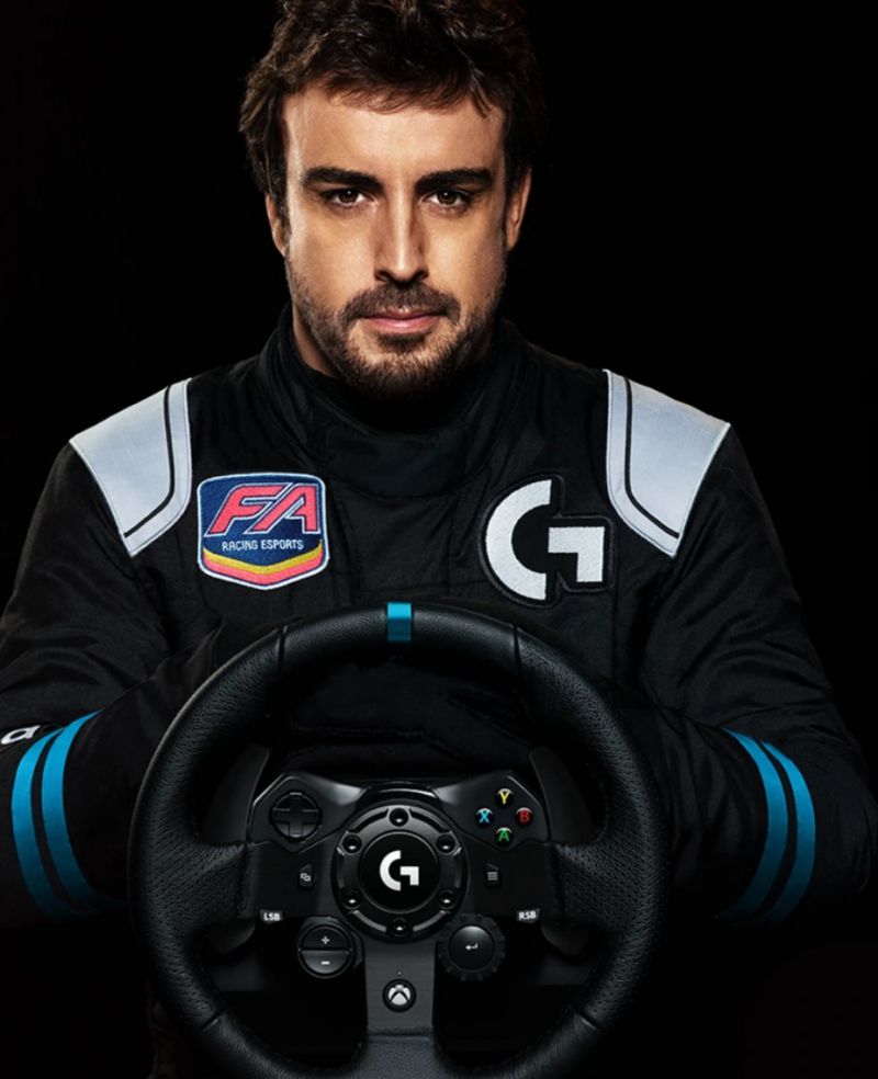 VOLANTE LOGITECH G923 GAMING RACING WHELL & PEDALS