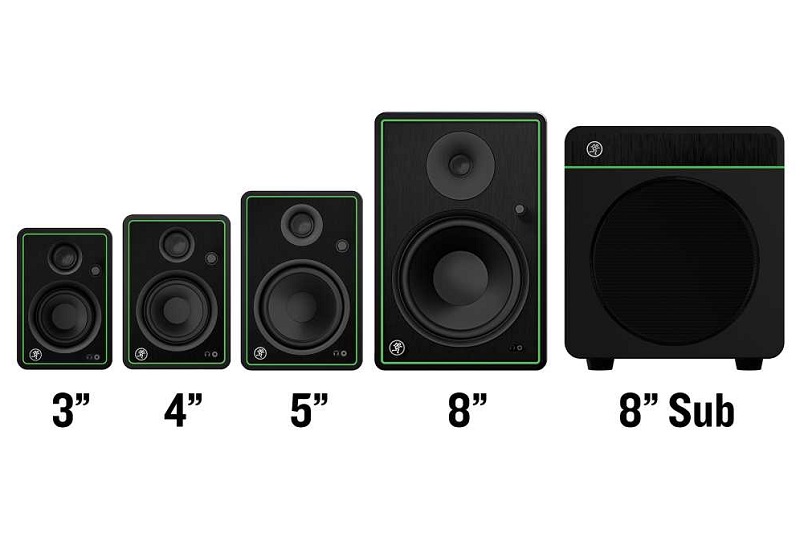 mackie 5 inch studio monitors