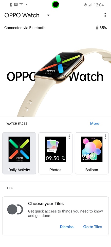 Oppo watch google online fit