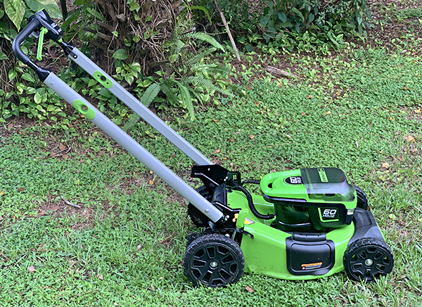 Greenworks self cheap propelled mower 60v