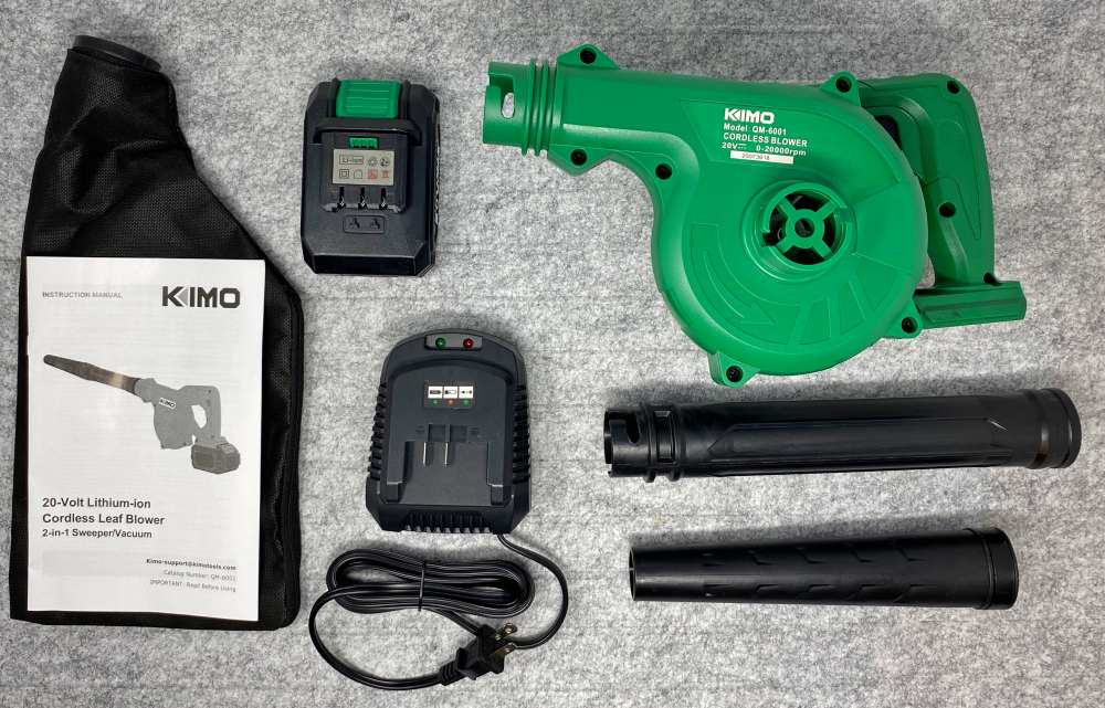 kimo 20v cordless leaf blower