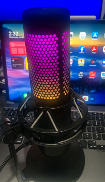 HyperX QuadCast S White RGB USB Condenser Microphone