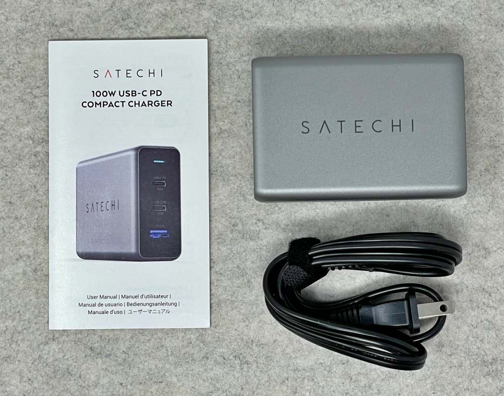 GAN Satechi Mac iPhone 100W USB-C PD Compact Charger