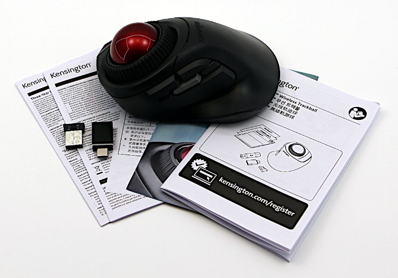 Kensington Orbit® Fusion™ Wireless Trackball with Scroll Ring