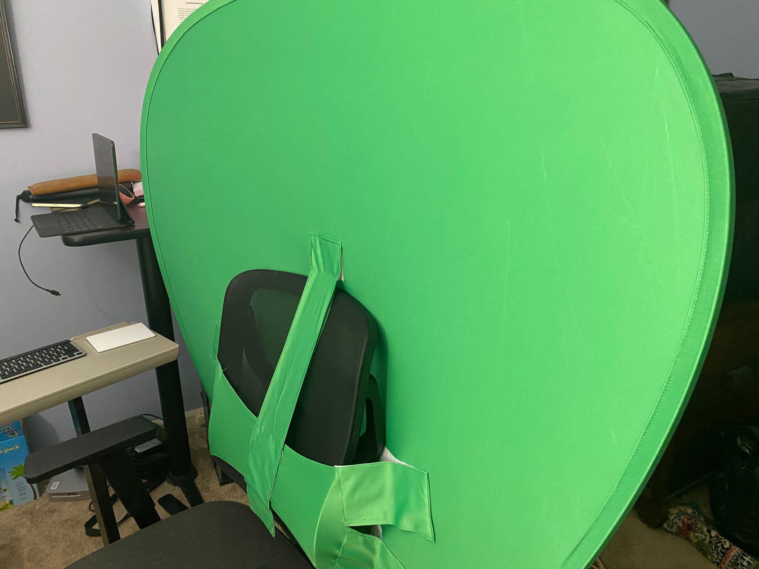 Gig Gear Camalot chairmounted green screen background review The