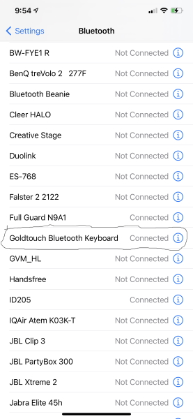 Goldtouch Keyboard 16