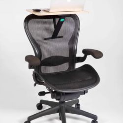 StorkStand transforms from a lapdesk to standing desk in seconds