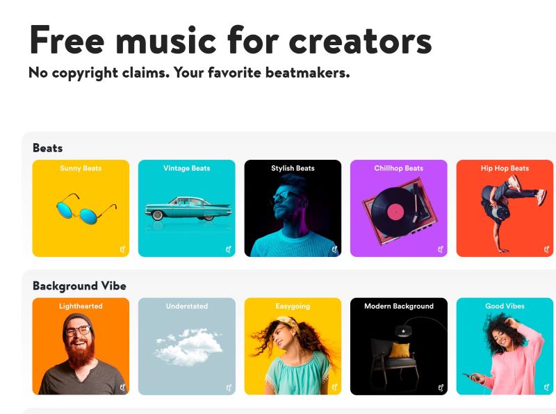 Upbeat: Free music for creators - The Gadgeteer
